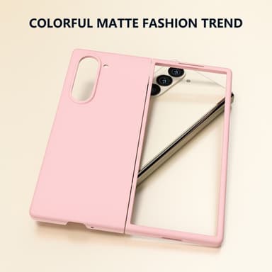 SKALO Samsung Z Fold6 Ultrathin Skin-touch Fold Suojakuori - Pinkki