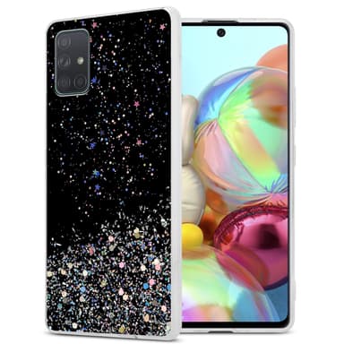 Samsung Galaxy A71 5G Suojakuori Kotelo (Musta)