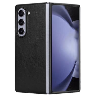 SKALO Samsung Z Fold6 PU-nahkainen Suojakuori - Musta