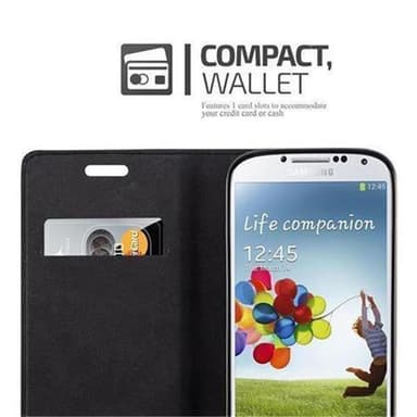 Samsung Galaxy S4 Suojakuori Lompakkokotelo (Ruskea)