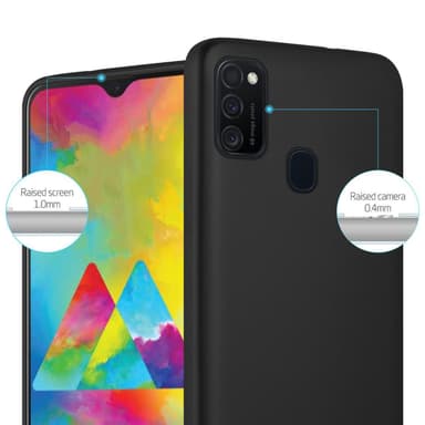Samsung Galaxy M21 / M30s Suojakuori Kotelo (Musta)