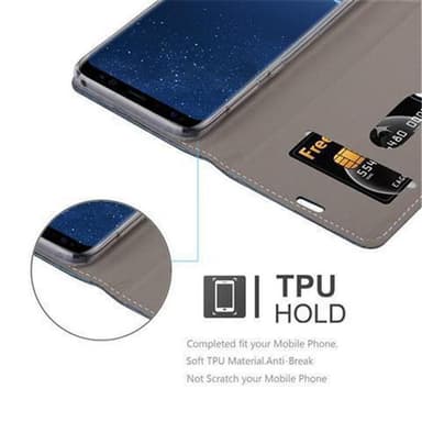 Samsung Galaxy S8 Suojakuori Lompakkokotelo (Sininen)