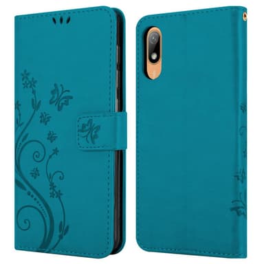Huawei Y6 PRO 2019 Suojakuori Lompakkokotelo (Sininen)