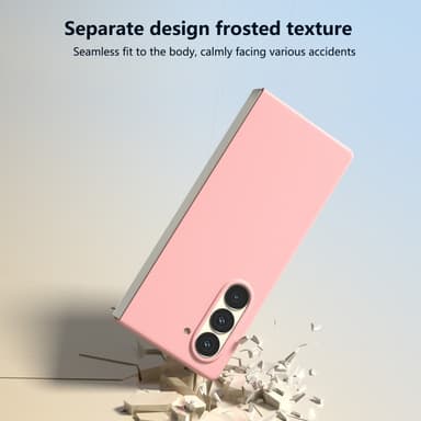 SKALO Samsung Z Fold6 Ultrathin Skin-touch Fold Suojakuori - Pinkki