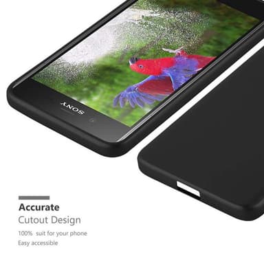 Sony Xperia XZ1 Suojakuori Kotelo (Musta)
