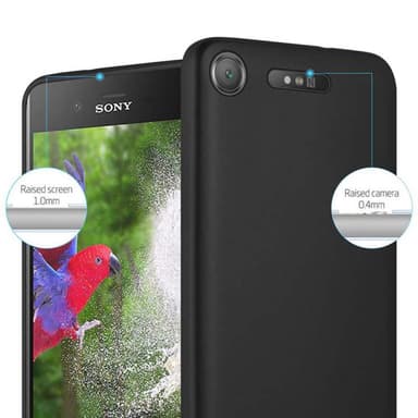 Sony Xperia XZ1 Suojakuori Kotelo (Musta)