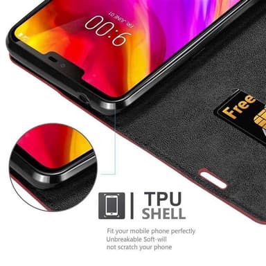 LG G7 ThinQ / FIT / ONE Suojakuori Lompakkokotelo