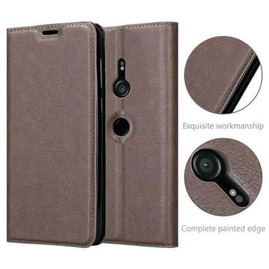 Sony Xperia XZ3 Suojakuori Lompakkokotelo (Ruskea)