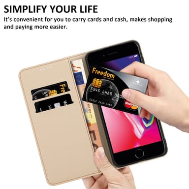 iPhone 7 / 7S / 8 / SE 2020 Suojakuori Lompakkokotelo