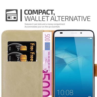 Honor 5C Suojakuori Lompakkokotelo (Ruskea)