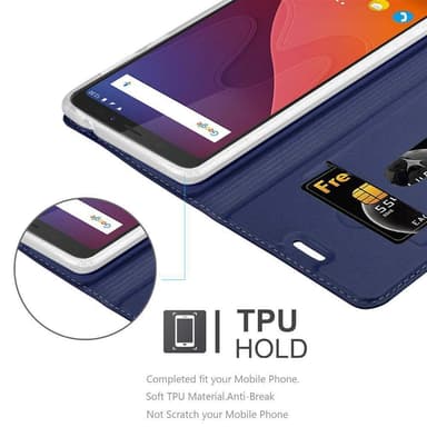 Suojakuori WIKO VIEW XL Lompakkokotelo (Sininen)