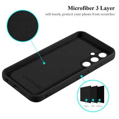 Samsung Galaxy A55 Suojakuori Kotelo Case (Musta)