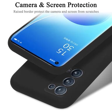 Oppo Reno6 PRO 5G Suojakuori Kotelo Case (Musta)