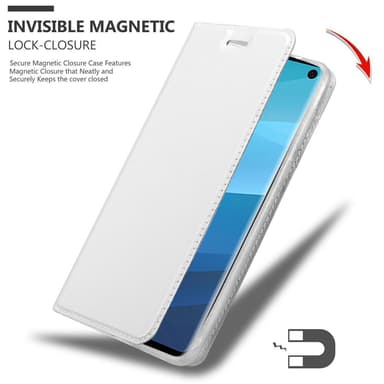 Suojakuori Samsung Galaxy S10 4G Lompakkokotelo (Hopea)