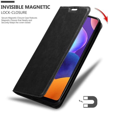 Samsung Galaxy A31 Suojakuori Lompakkokotelo (Musta)