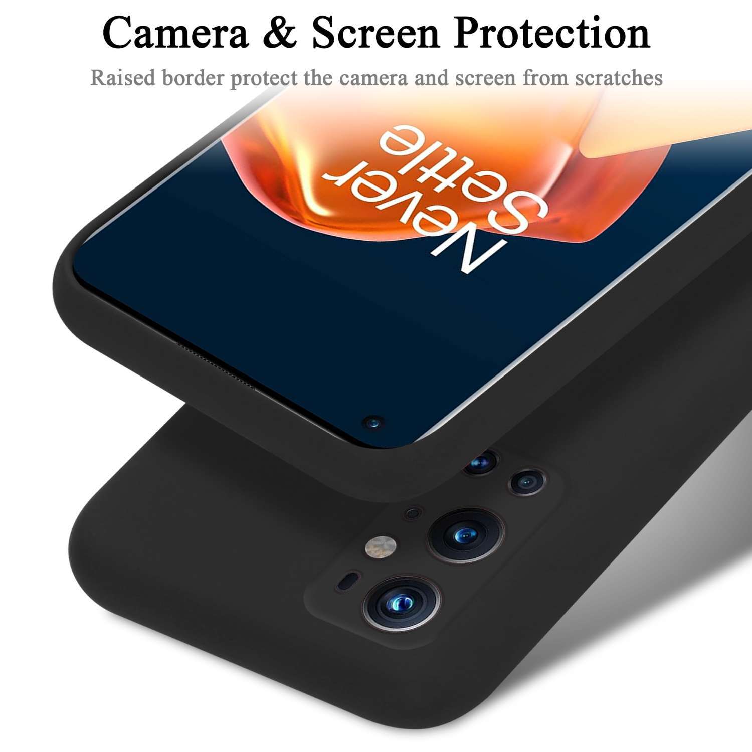 OnePlus 9 PRO Suojakuori Kotelo Case (Musta)