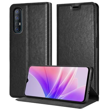 Oppo FIND X2 NEO Suojakuori Lompakkokotelo (Musta)