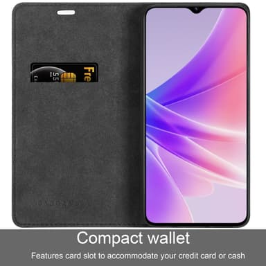 Oppo FIND X2 NEO Suojakuori Lompakkokotelo (Musta)