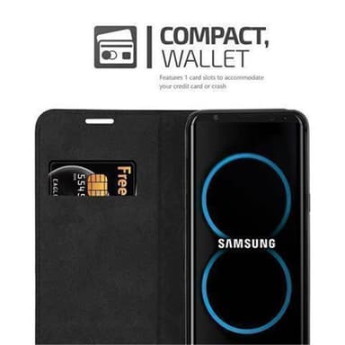 Samsung Galaxy S8 Suojakuori Lompakkokotelo (Musta)