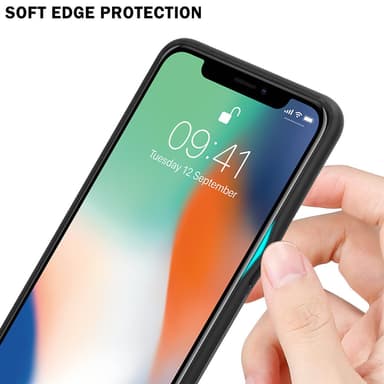 iPhone X / XS Suojakuori Kotelo (Musta)