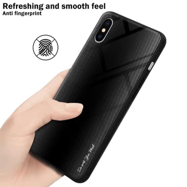 iPhone X / XS Suojakuori Kotelo (Musta)