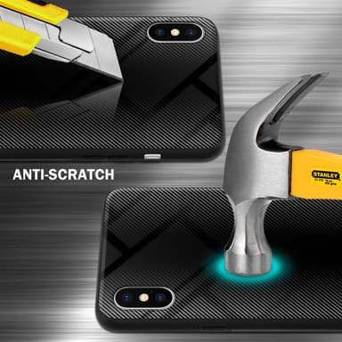 iPhone X / XS Suojakuori Kotelo (Musta)