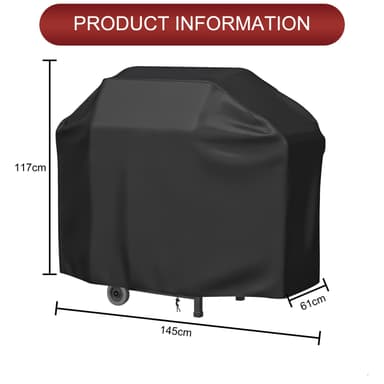 Grillin Kansi 147x61x117cm BBQ Grilli Vesitiivis