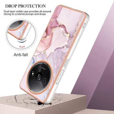 SKALO Xiaomi Redmi A3 Marmori TPU kuori - #1