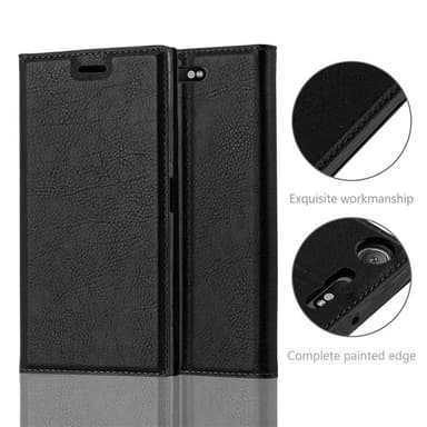 Sony Xperia XZ1 Suojakuori Lompakkokotelo (Musta)