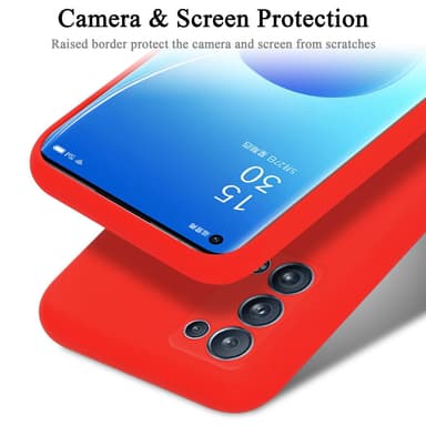 Oppo Reno6 PRO 5G Suojakuori Kotelo (Punainen)