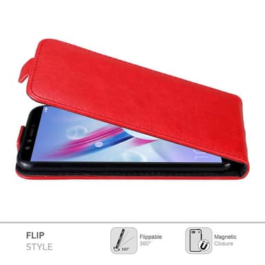 Honor 9 LITE Suojakuori Lompakkokotelo (Punainen)