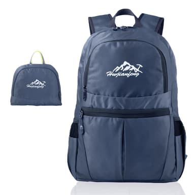 Taitettava reppu 36L Unisex vedenpitävä (tummansininen)