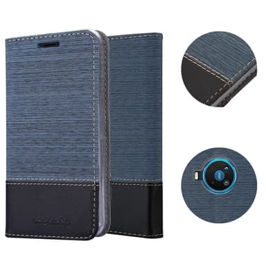 Nokia 8.3 Suojakuori Lompakkokotelo (Sininen)