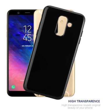 Samsung Galaxy A6 PLUS 2018 Suojakuori Kuoret (Musta)