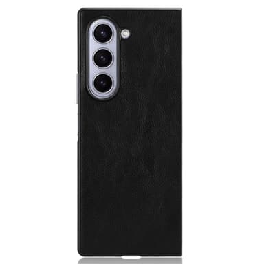 SKALO Samsung Z Fold6 PU-nahkainen Suojakuori - Musta