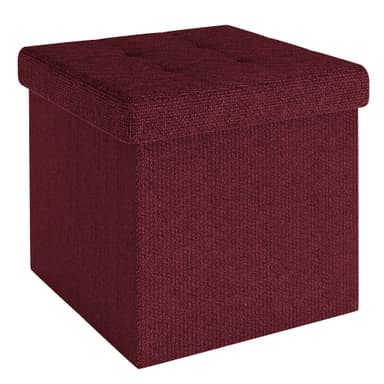 Taitettava Jakkara 38x38x38 cm Jalkatuki (punainen)