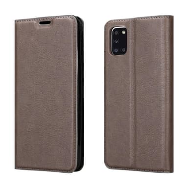 Samsung Galaxy A31 Suojakuori Lompakkokotelo (Ruskea)