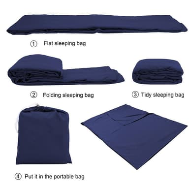 Makuupussi Travel 115x 210 cm Untuvapussi(sininen)