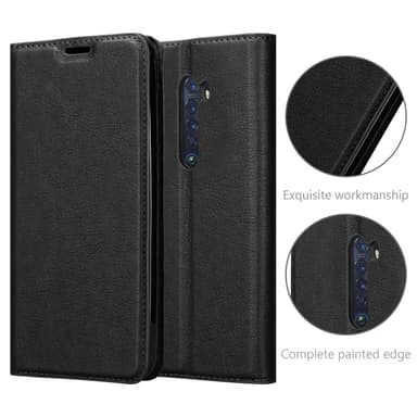 Oppo Reno2 Suojakuori Lompakkokotelo (Musta)