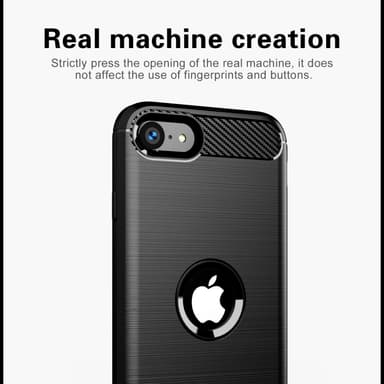 Suojakuori iPhone SE 2020 Kotelo (Musta)