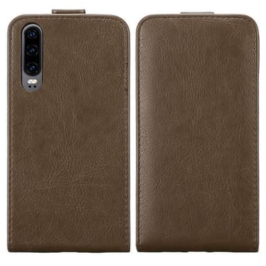 Huawei P30 Suojakuori Lompakkokotelo (Ruskea)