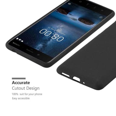 Suojakuori Nokia 8 2017 Kotelo (Musta)