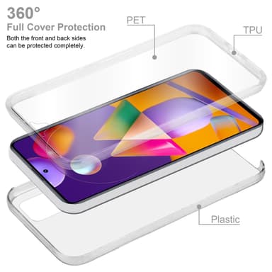 Samsung Galaxy M31s Suojakuori Kotelo (Läpinäkyvä)