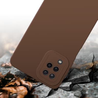 Samsung Galaxy A12 / M12 Suojakuori Kotelo (Ruskea)