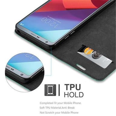 LG G6 Suojakuori Lompakkokotelo (Turkoosi)