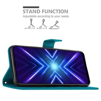 Honor 9X Suojakuori Lompakkokotelo (Sininen)