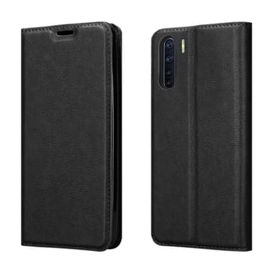 Oppo A91 Suojakuori Lompakkokotelo (Musta)
