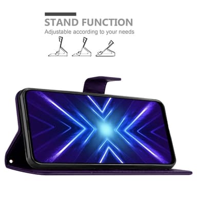 Honor 9X Suojakuori Lompakkokotelo (Violetti)