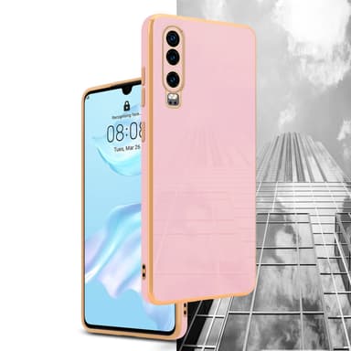 Huawei P30 Suojakuori Case Cover (Vaaleanpunainen)