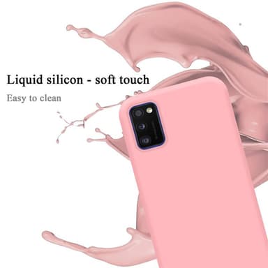 Samsung Galaxy A41 Suojakuori Kotelo (Vaaleanpunainen)